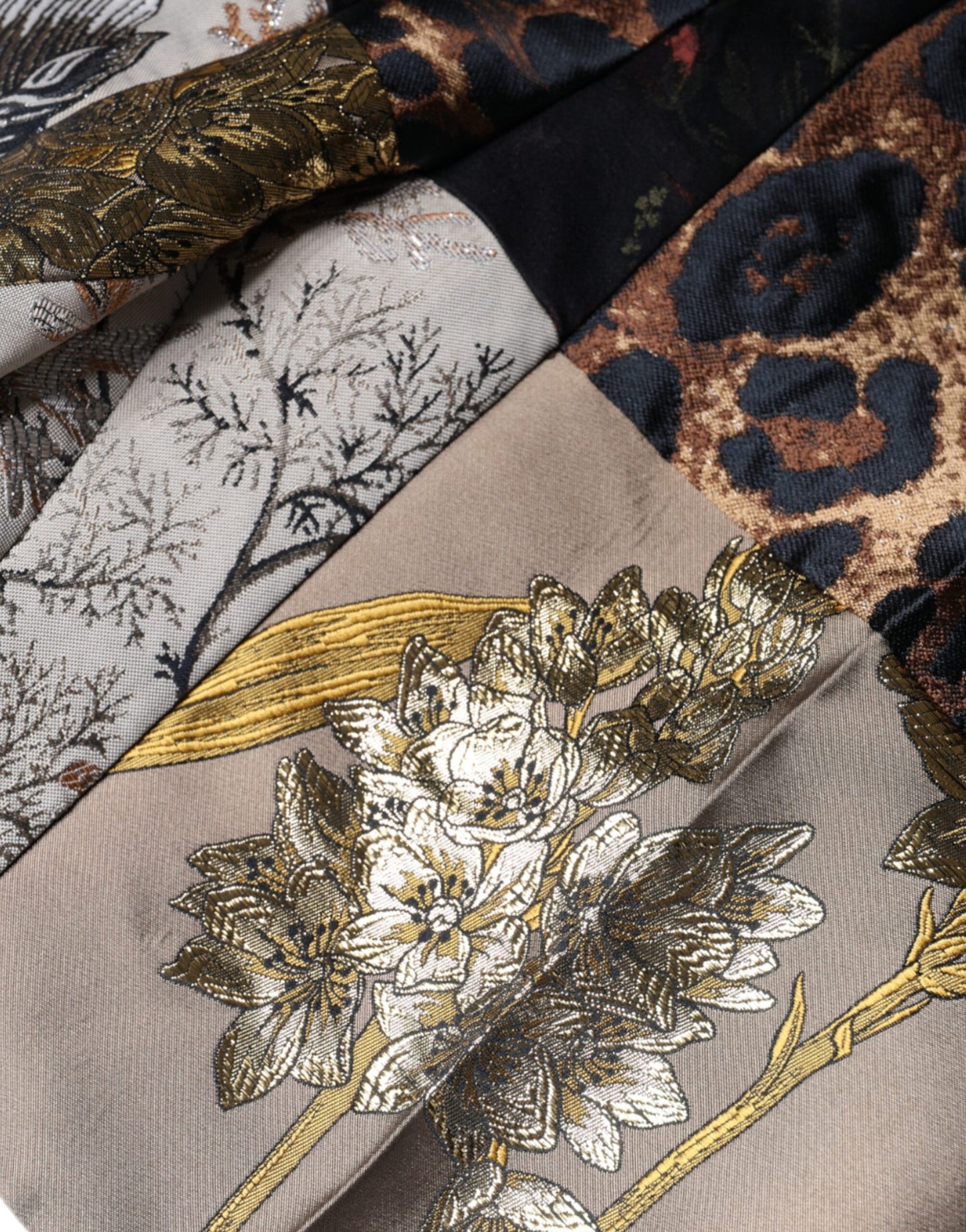 Багатоколірні жаккардові штани з високою талією Dolce &amp; Gabbana