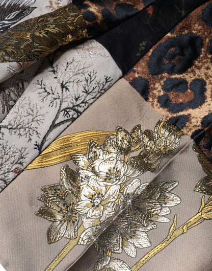 Багатоколірні жаккардові штани з високою талією Dolce &amp; Gabbana