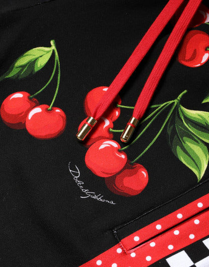 Брюки-джоггери Dolce &amp; Gabbana Black Red Cherry із середньою талією