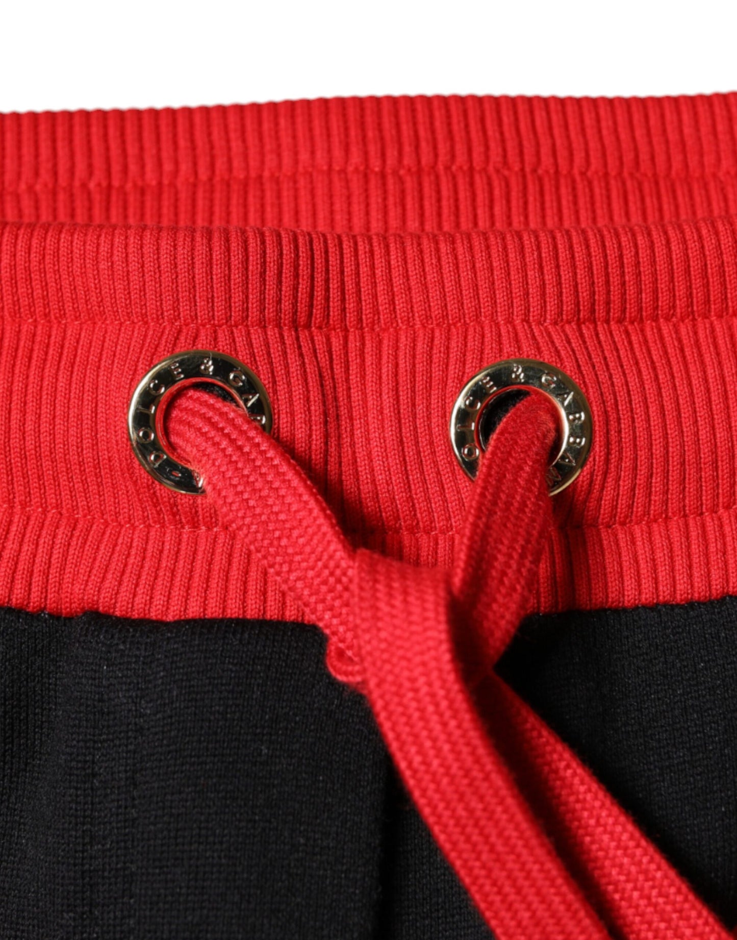 Брюки-джоггери Dolce &amp; Gabbana Black Red Cherry із середньою талією