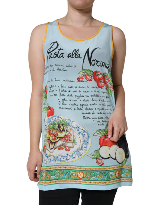 Безрукавка Dolce &amp; Gabbana Multicolor Pasta Alla Norma Print