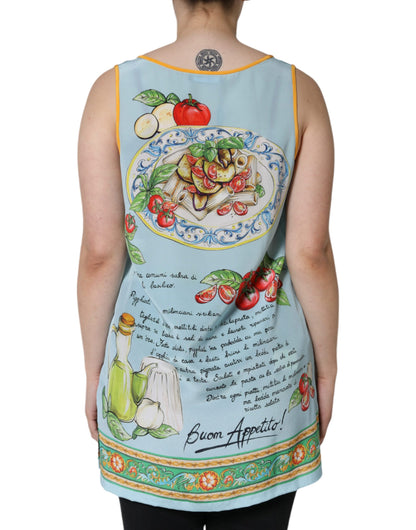 Безрукавка Dolce &amp; Gabbana Multicolor Pasta Alla Norma Print