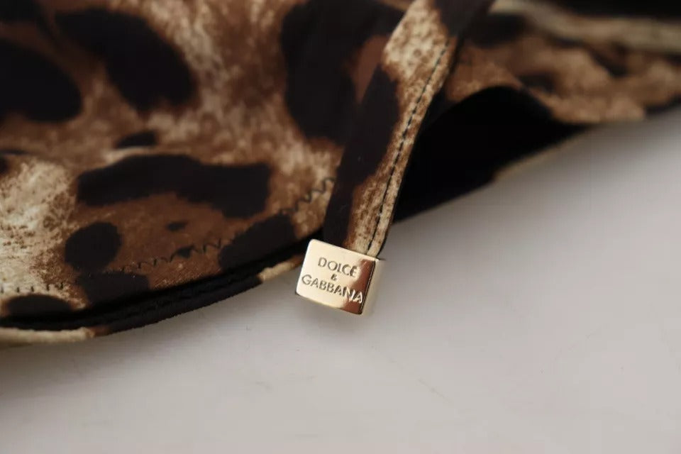 Коричневий купальник Dolce &amp; Gabbana з леопардовим принтом. Купальник, низ бікіні