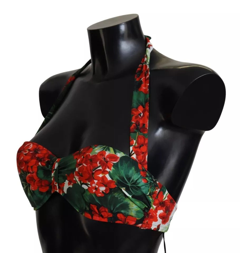 Багатобарвний купальник Dolce &amp; Gabbana з геранью