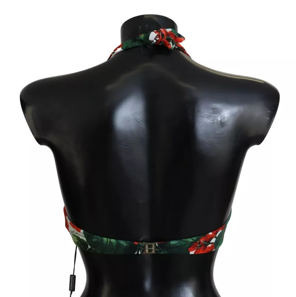 Багатобарвний купальник Dolce &amp; Gabbana з геранью