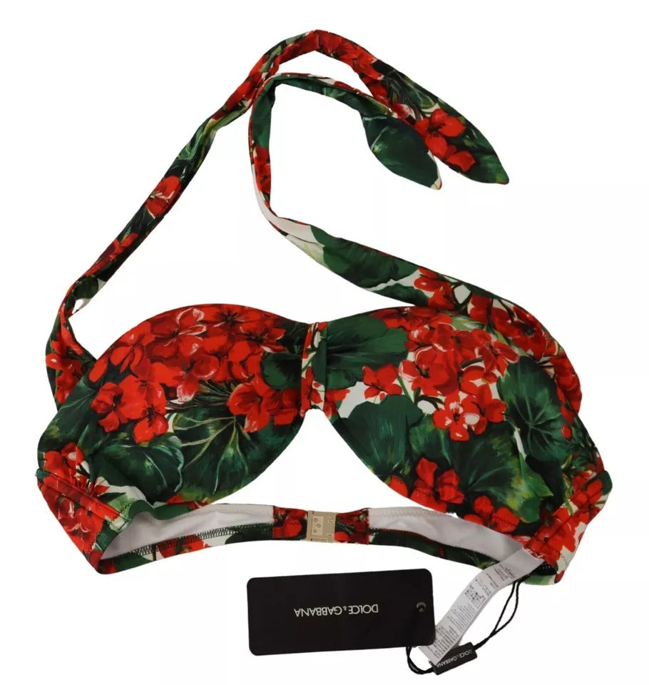 Багатобарвний купальник Dolce &amp; Gabbana з геранью
