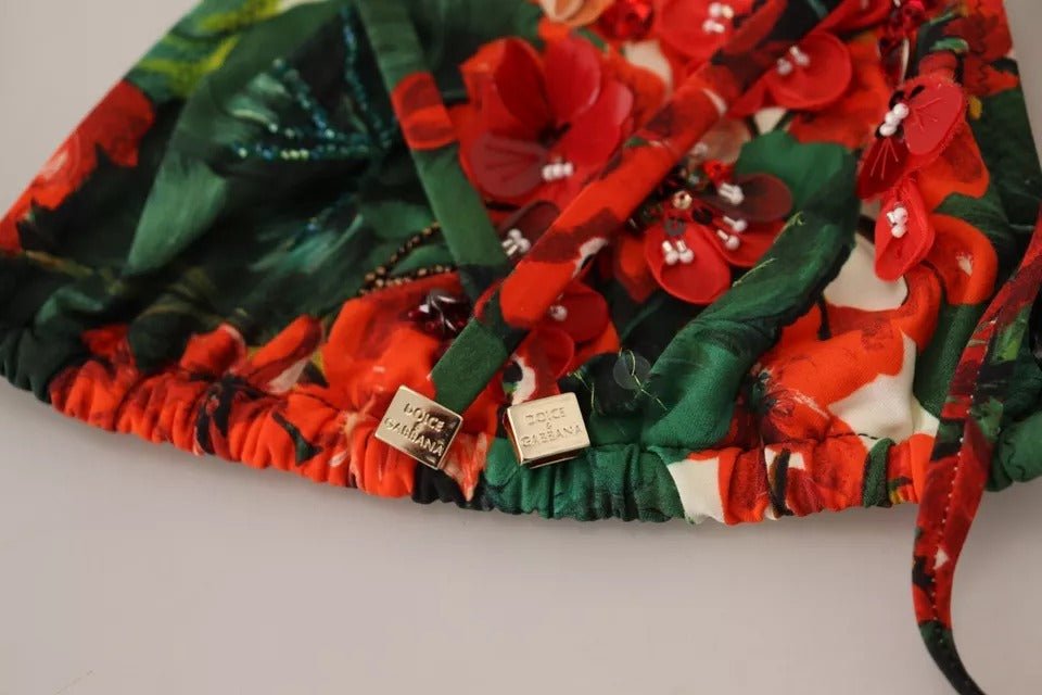 Багатобарвний купальник Dolce &amp; Gabbana з геранью