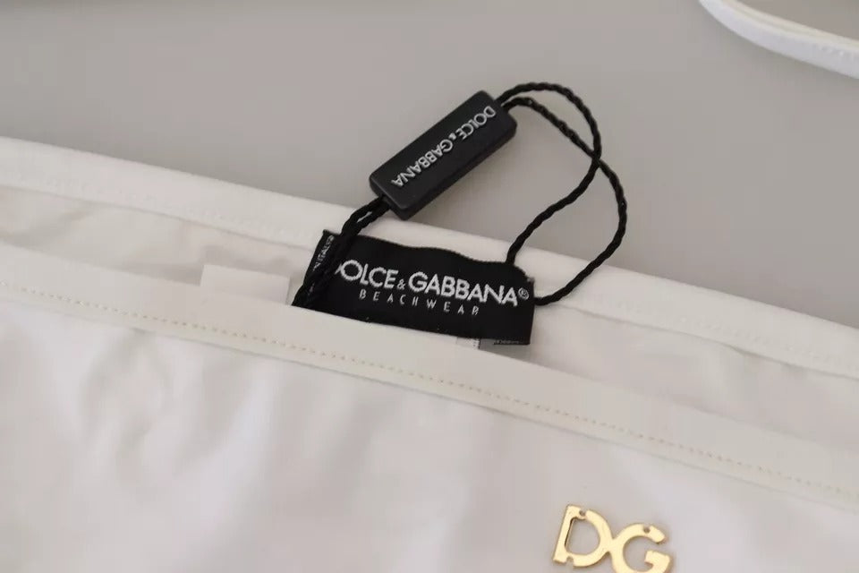 Dolce &amp; Gabbana Білий DG логотип Пляжний одяг Купальники Бікіні