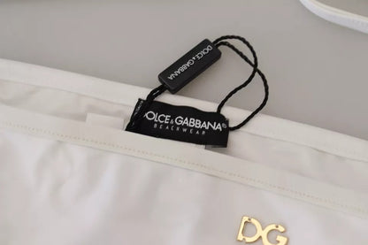 Dolce &amp; Gabbana Білий DG логотип Пляжний одяг Купальники Бікіні