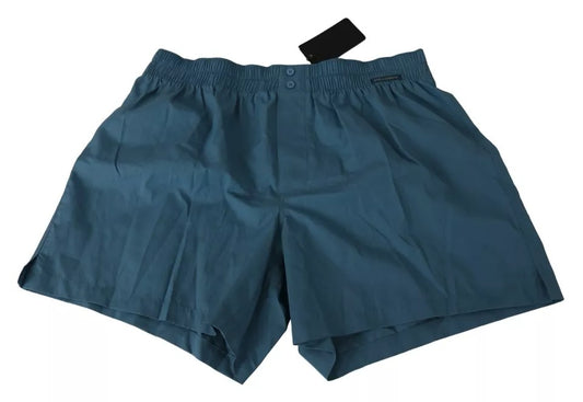 Нижня білизна Dolce &amp; Gabbana Blue Cotton Regular Boxer Shorts