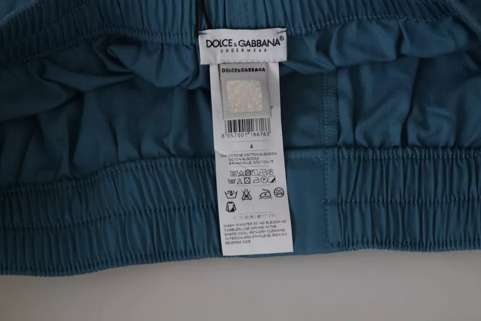 Нижня білизна Dolce &amp; Gabbana Blue Cotton Regular Boxer Shorts