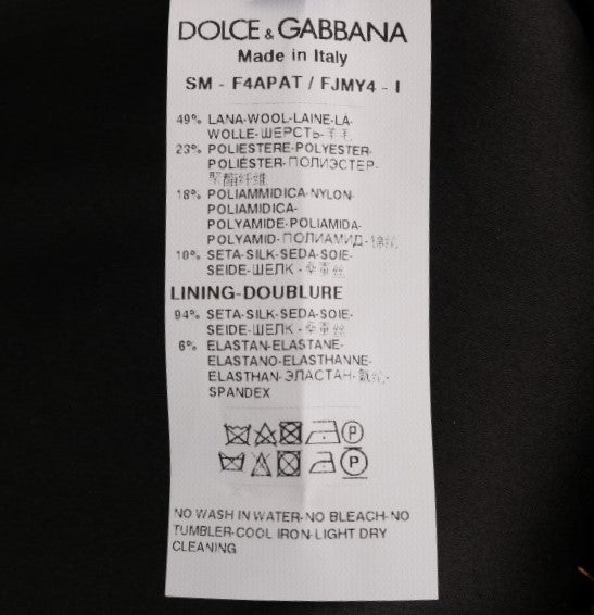 Елегантна золота спідниця-олівець із високою талією Dolce &amp; Gabbana