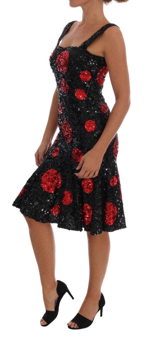 Елегантна сукня прямого крою в горошок Dolce &amp; Gabbana