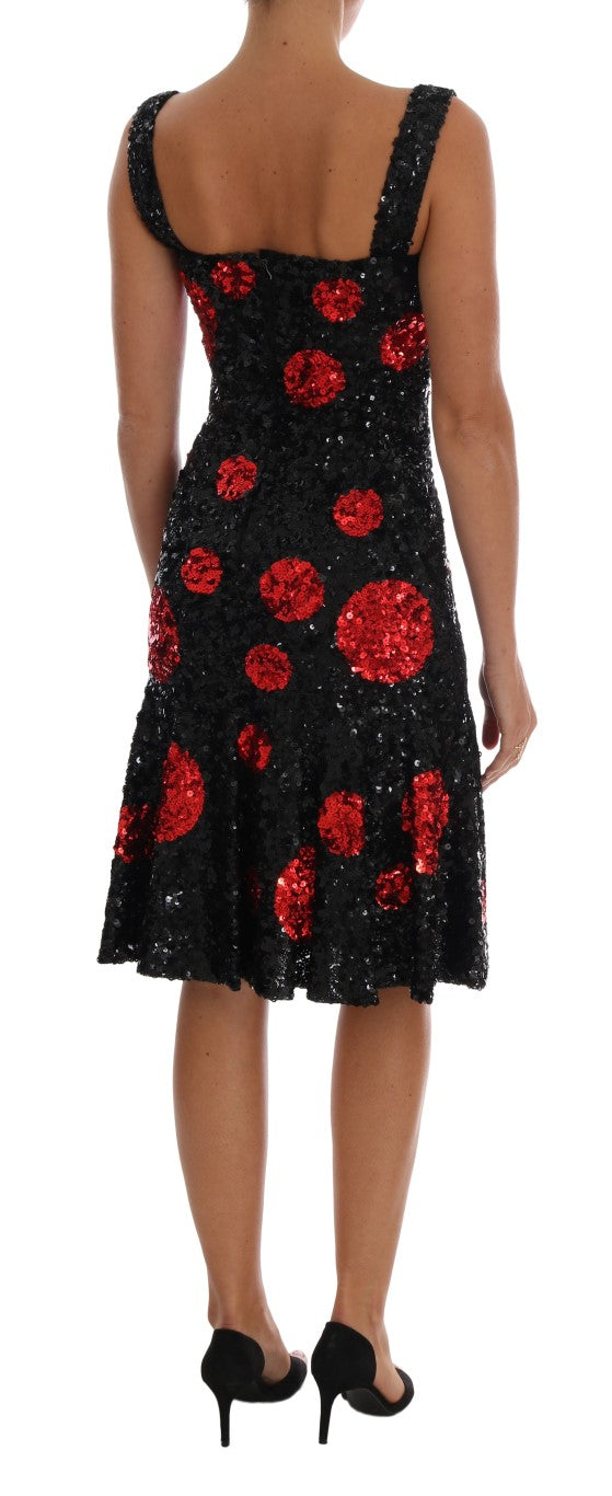 Елегантна сукня прямого крою в горошок Dolce &amp; Gabbana