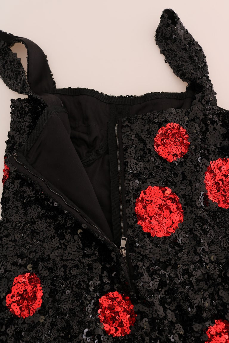 Елегантна сукня прямого крою в горошок Dolce &amp; Gabbana