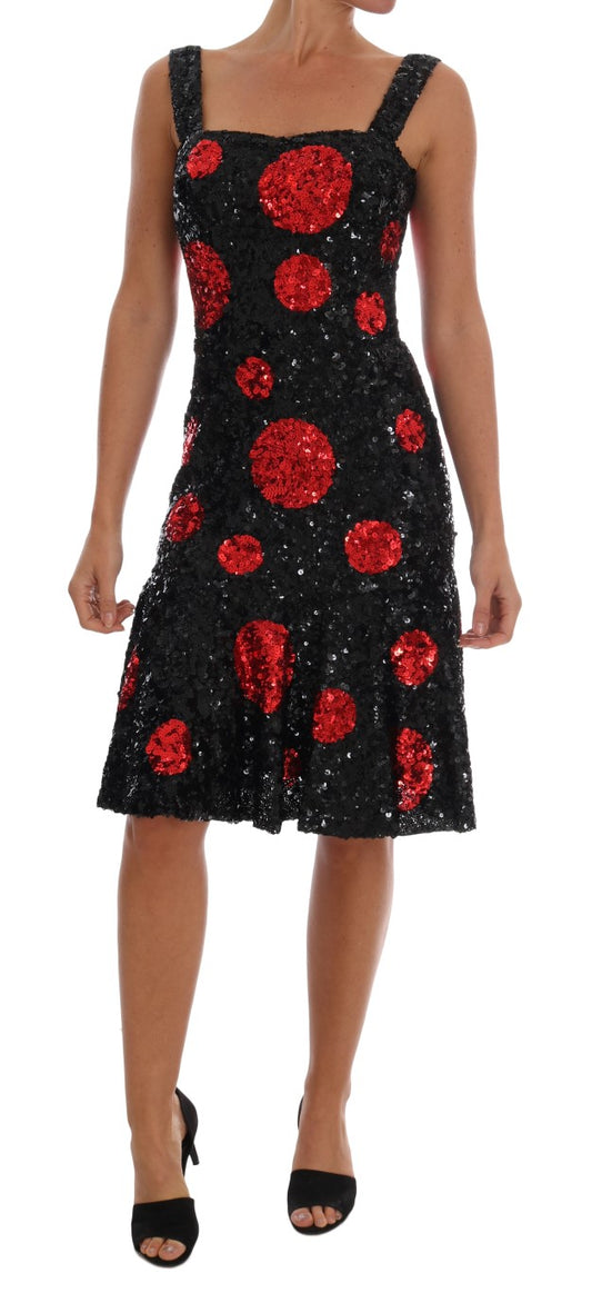 Елегантна сукня прямого крою в горошок Dolce &amp; Gabbana