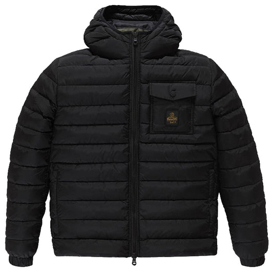 Чорний нейлоновий чоловічий пуховик Refrigiwear