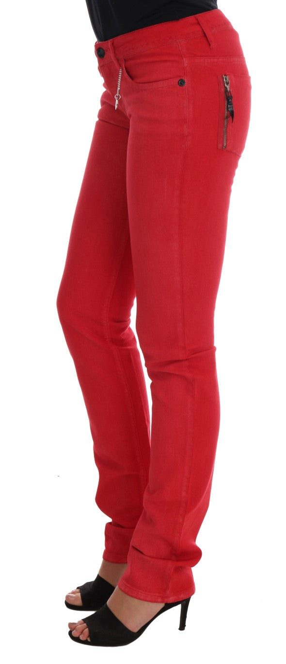 Костюм National Radiant Red Super Slim Designer Jeans