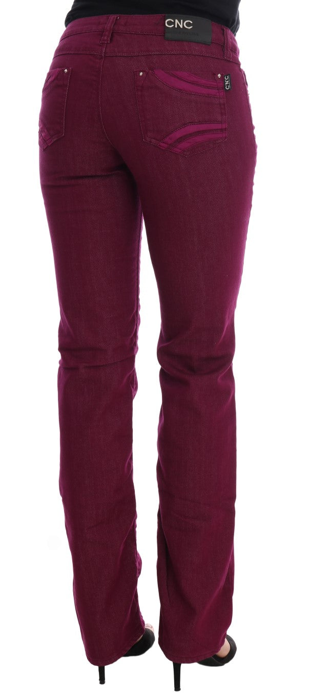 Костюм National Sleek Red Straight Fit Luxury Jeans