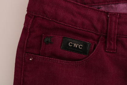 Костюм National Sleek Red Straight Fit Luxury Jeans