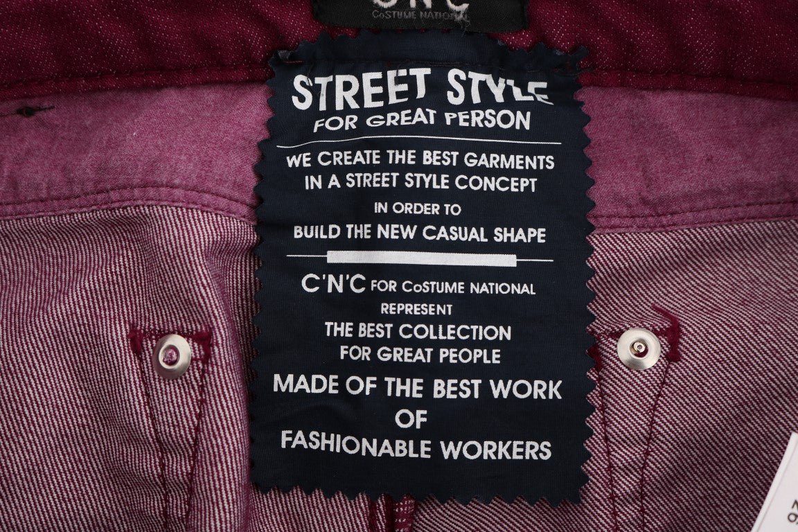 Костюм National Sleek Red Straight Fit Luxury Jeans