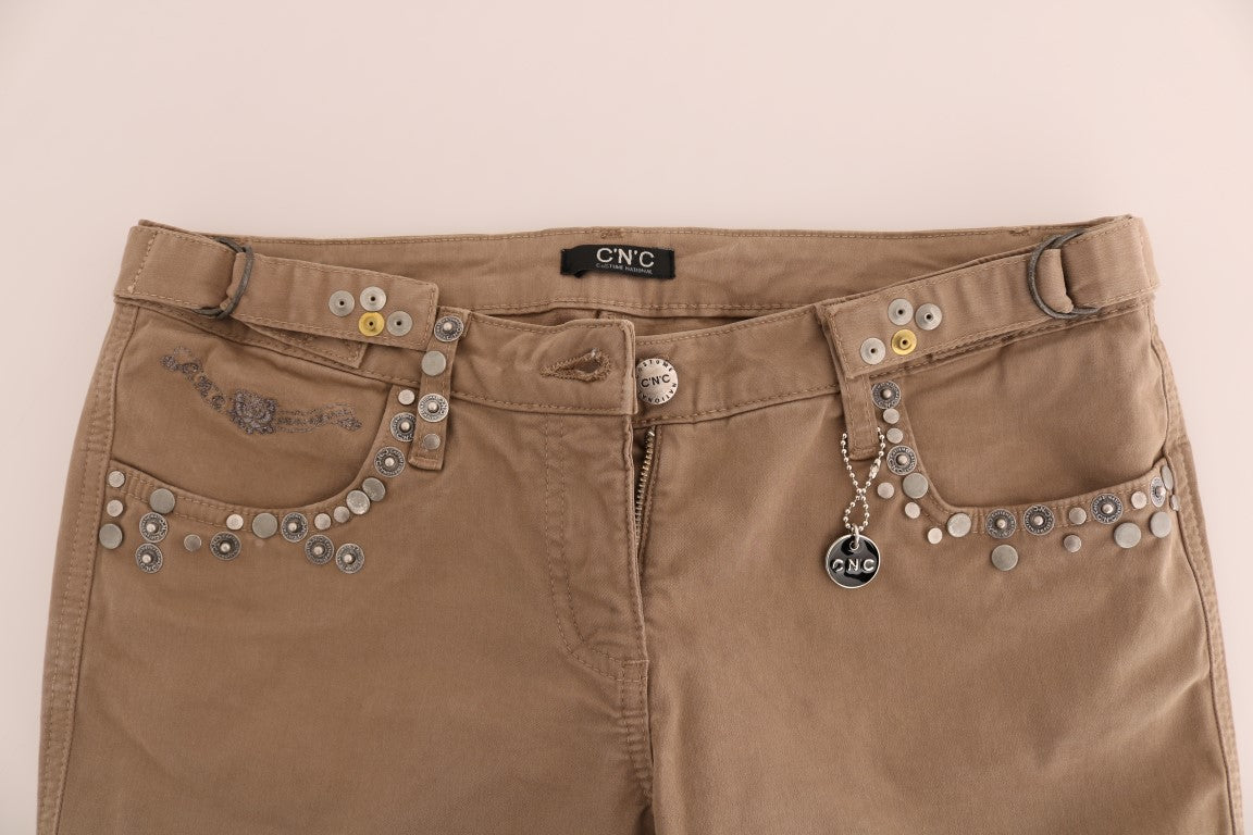Дизайнерські джинси National Beige Super Slim Fit