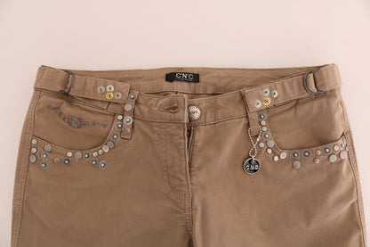 Дизайнерські джинси National Beige Super Slim Fit