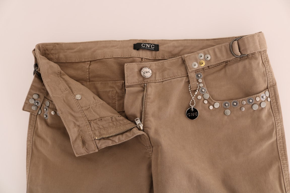 Дизайнерські джинси National Beige Super Slim Fit