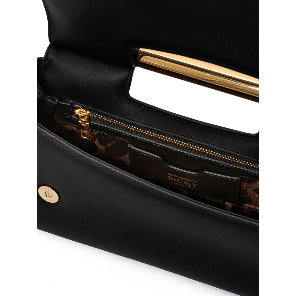 Чорна шкіряна сумочка Dolce &amp; Gabbana