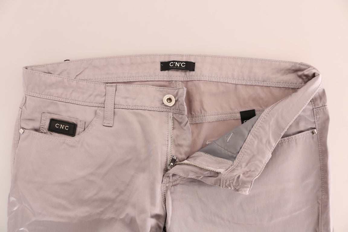 Костюм National Chic Бежеві дизайнерські джинси Slim Fit
