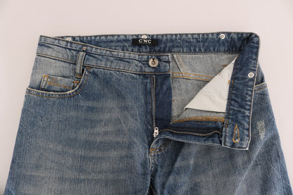 Костюм National Chic Blue Slim Fit Designer Jeans