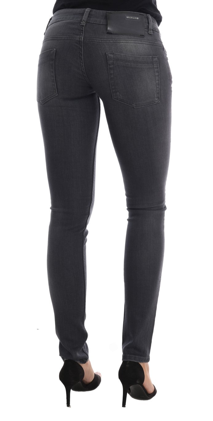 Дизайнерські джинси Acht Sleek Grey Slim-Fit