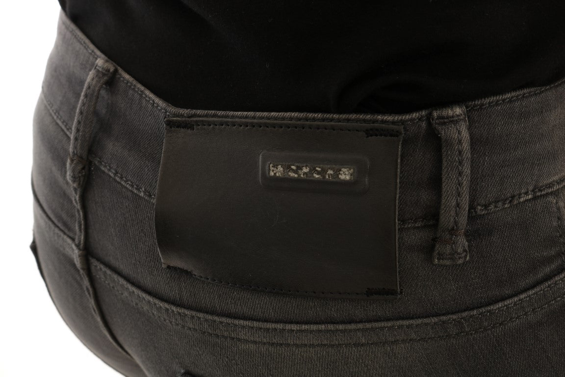 Дизайнерські джинси Acht Sleek Grey Slim-Fit