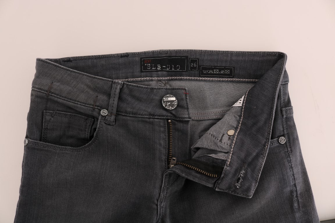 Дизайнерські джинси Acht Sleek Grey Slim-Fit