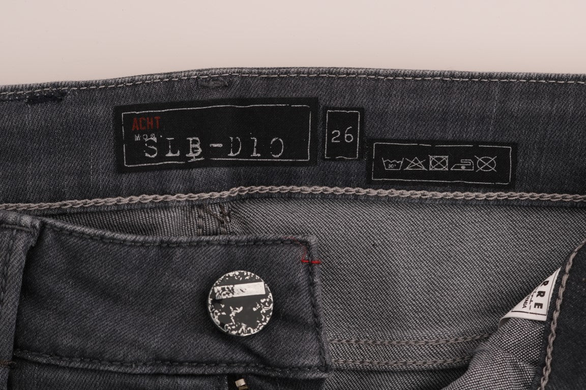 Дизайнерські джинси Acht Sleek Grey Slim-Fit
