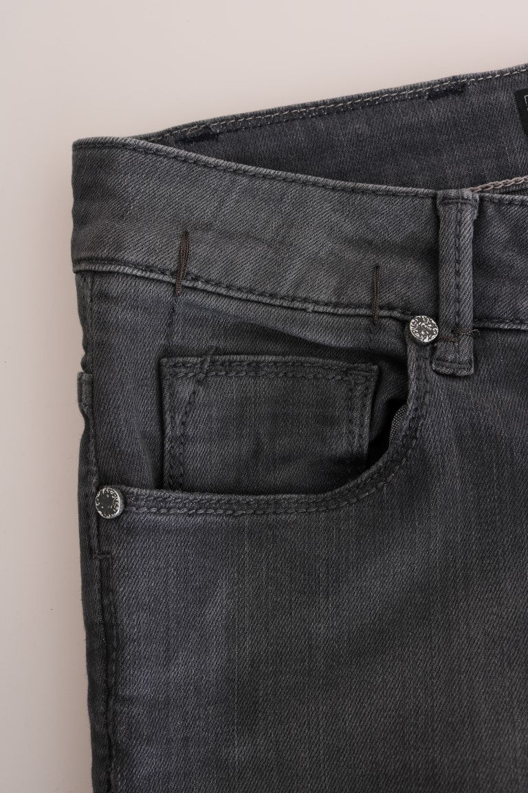 Дизайнерські джинси Acht Sleek Grey Slim-Fit