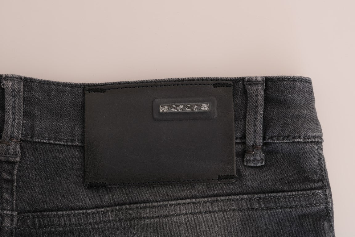 Дизайнерські джинси Acht Sleek Grey Slim-Fit