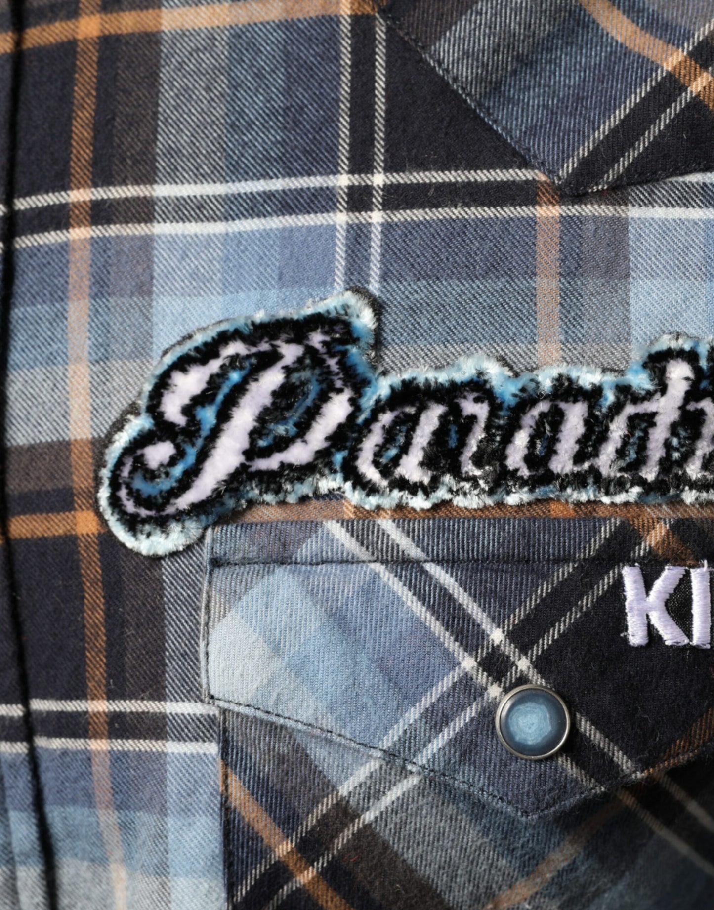 Різнобарвна приталена сорочка в клітку Paradiso Dolce &amp; Gabbana