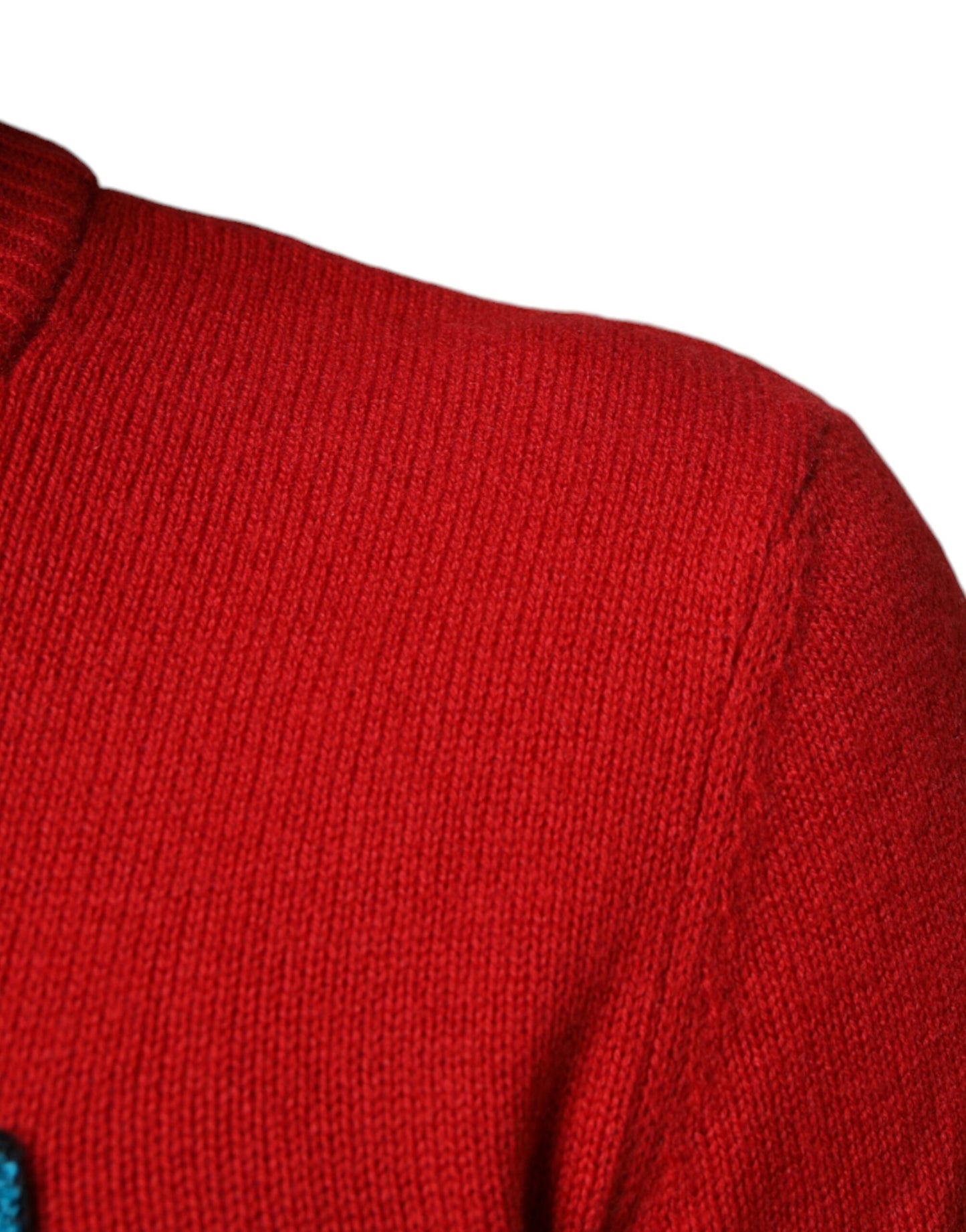 Світшот Dolce &amp; Gabbana Red I'm The King Wool з круглим вирізом