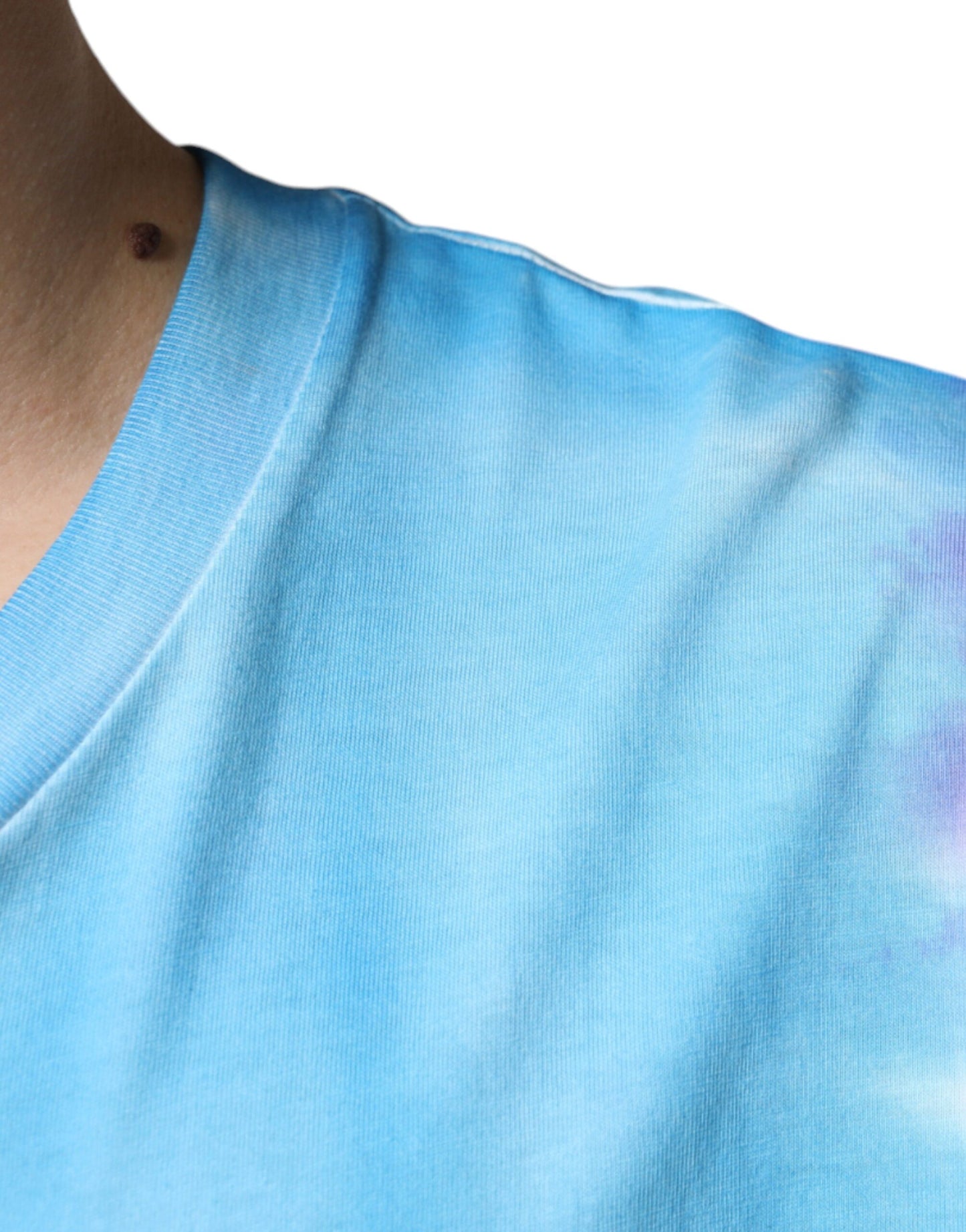 Багатоколірна бавовняна футболка без рукавів Dolce &amp; Gabbana Tie Dye