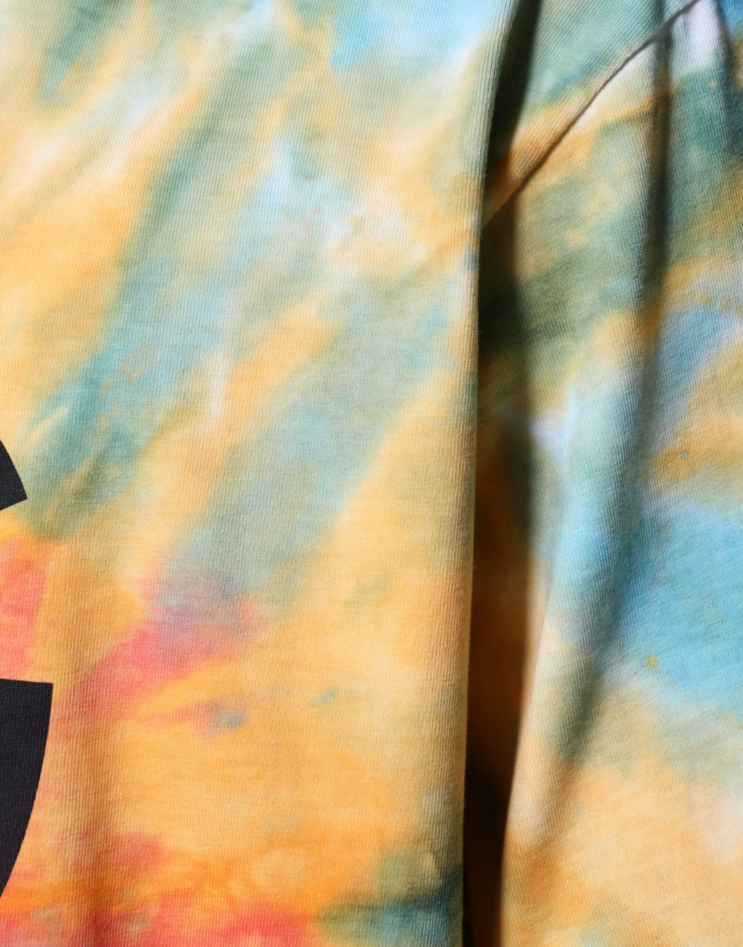 Багатоколірна бавовняна футболка з логотипом Dolce &amp; Gabbana Tie-Dye