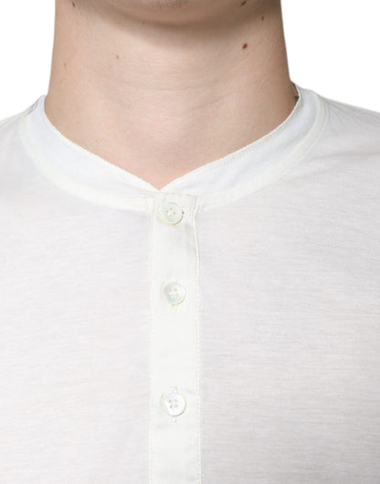 Бавовняна футболка Dolce &amp; Gabbana Off White з короткими рукавами