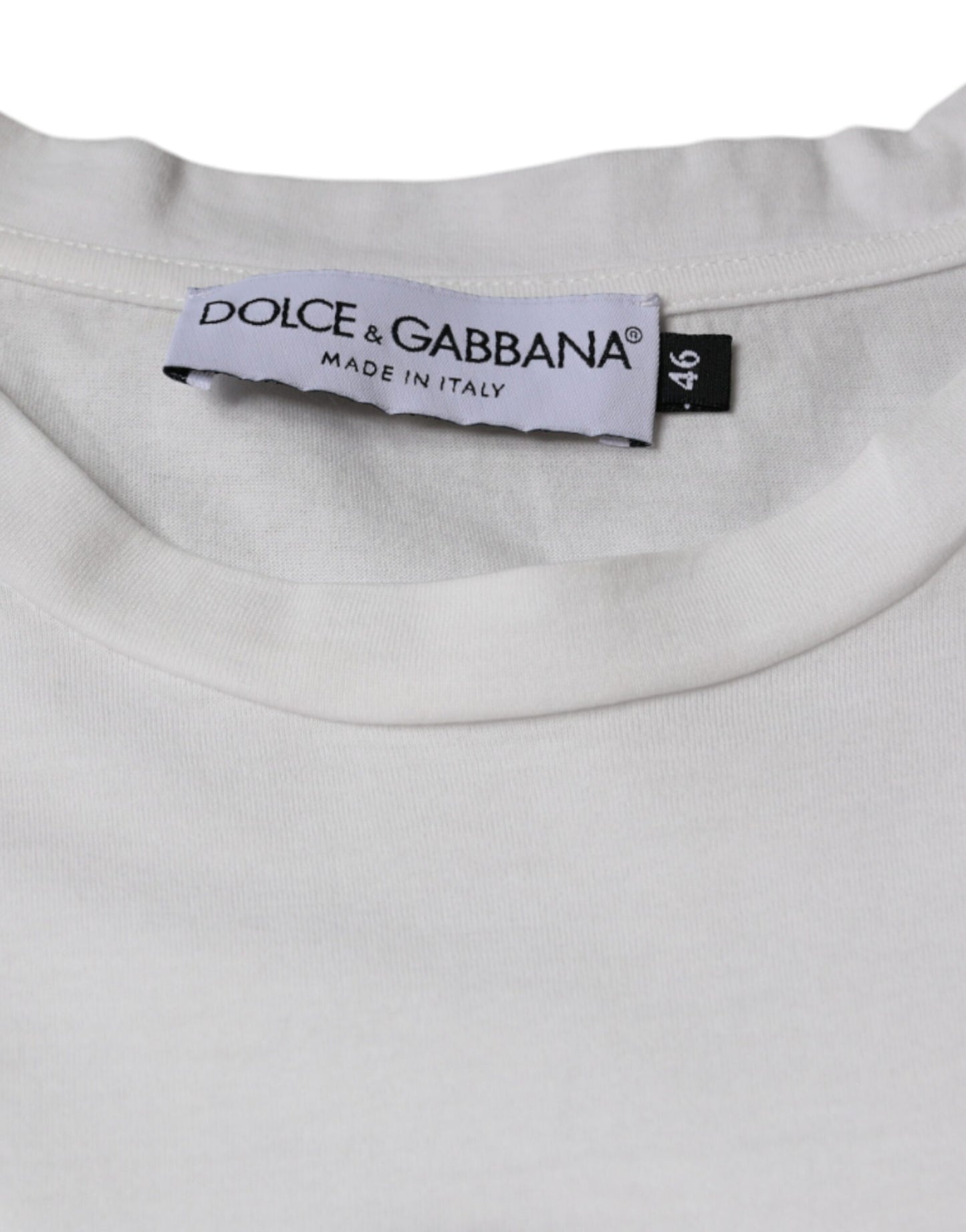 Повсякденна футболка Dolce &amp; Gabbana з білої бавовни та логотипом DG