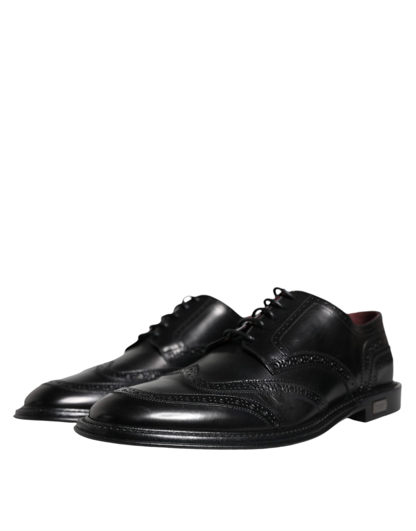 Чорні шкіряні оксфордські туфлі Dolce &amp; Gabbana