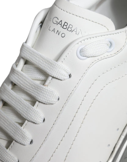Dolce &amp; Gabbana White Silver Daymaster Низькі кросівки