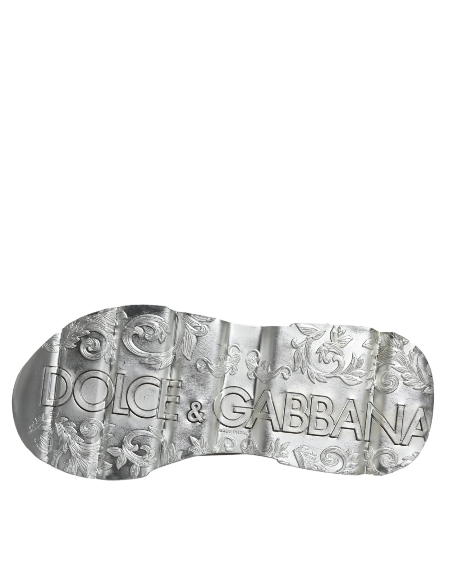 Dolce &amp; Gabbana White Silver Daymaster Низькі кросівки