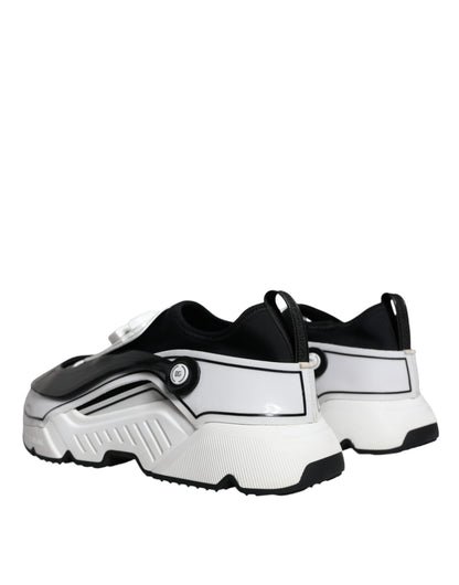 Кросівки Dolce &amp; Gabbana White Black Logo Plaque Daymaster Sneakers