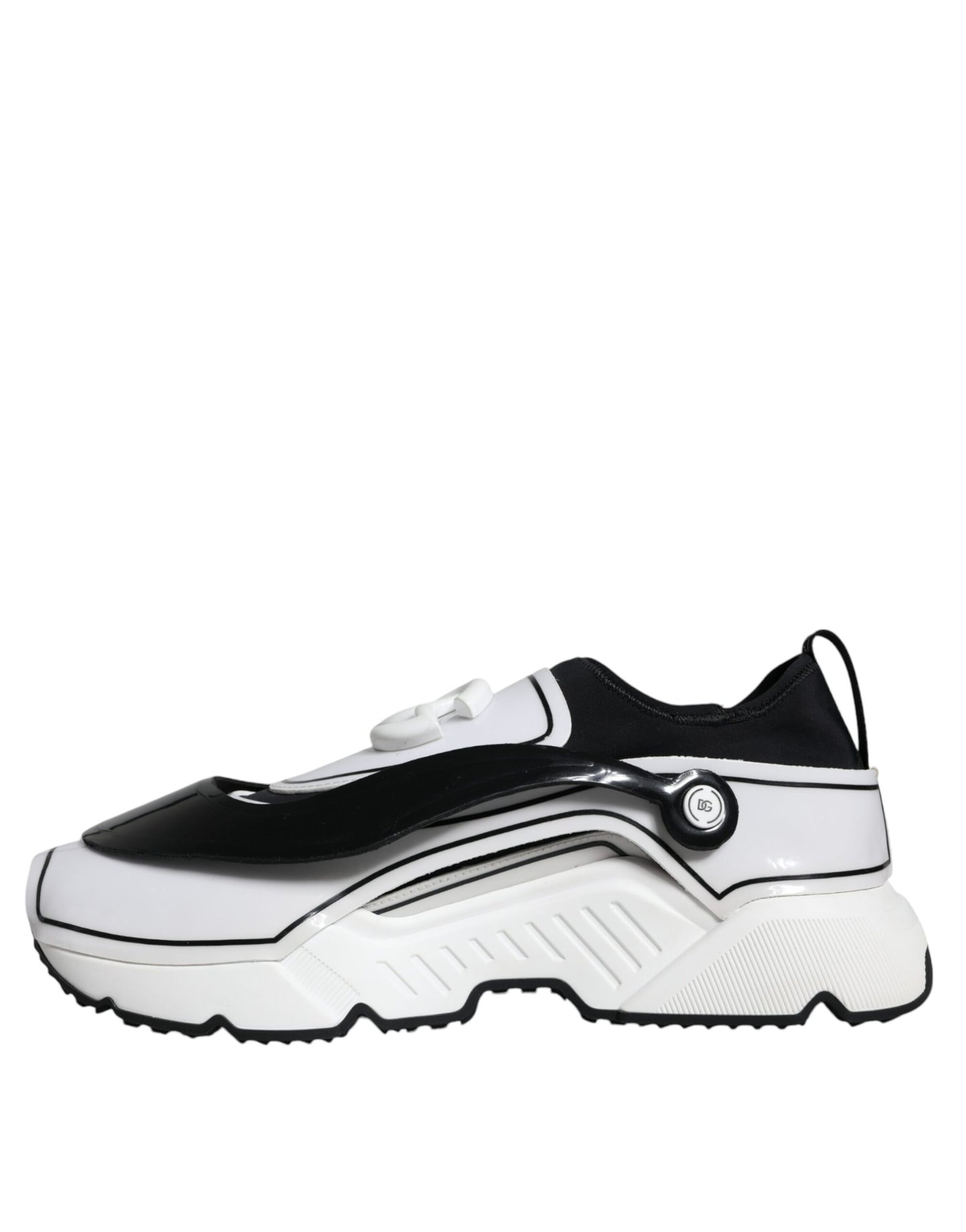 Кросівки Dolce &amp; Gabbana White Black Logo Plaque Daymaster Sneakers