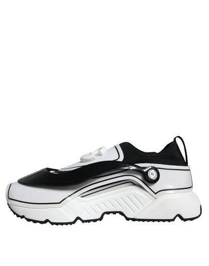 Кросівки Dolce &amp; Gabbana White Black Logo Plaque Daymaster Sneakers