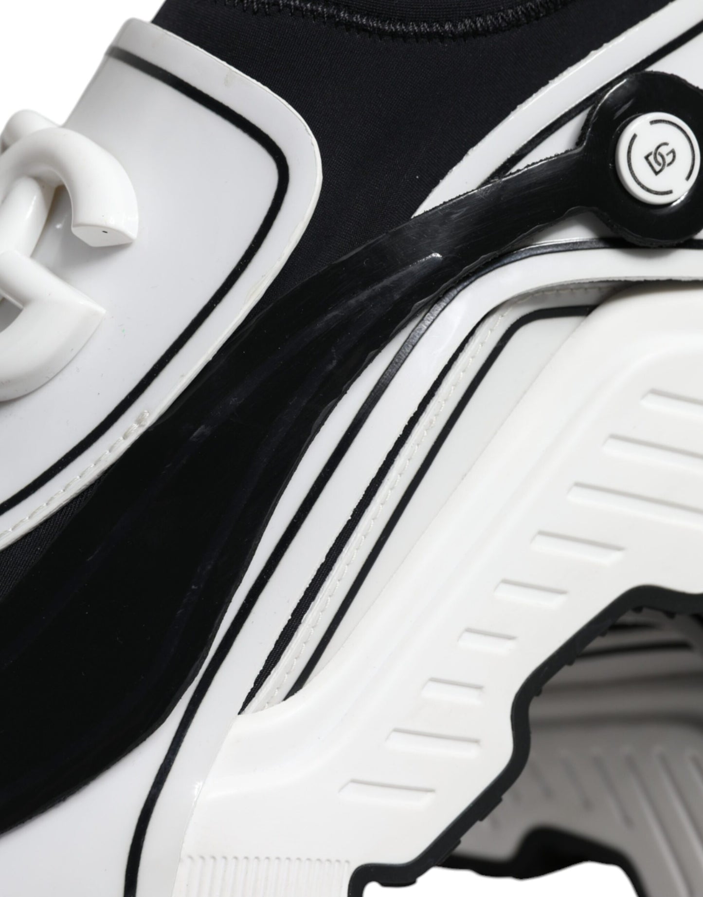 Кросівки Dolce &amp; Gabbana White Black Logo Plaque Daymaster Sneakers